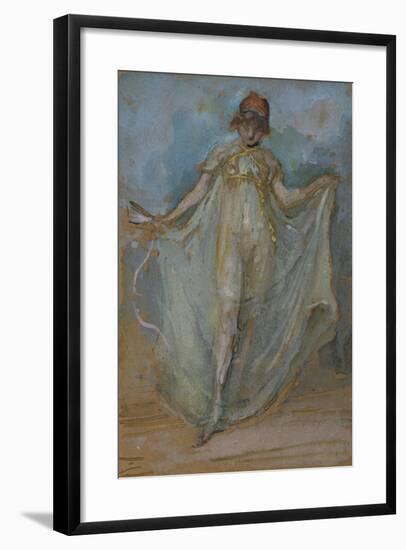 Green and Gold, the Dancer-James Abbott McNeill Whistler-Framed Giclee Print