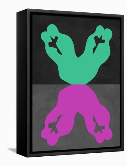 Green and Purple Kiss-Felix Podgurski-Framed Stretched Canvas