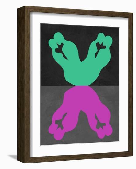 Green and Purple Kiss-Felix Podgurski-Framed Art Print