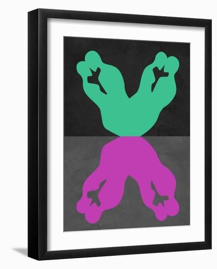 Green and Purple Kiss-Felix Podgurski-Framed Art Print