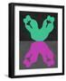 Green and Purple Kiss-Felix Podgurski-Framed Art Print