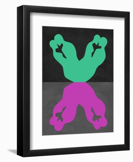 Green and Purple Kiss-Felix Podgurski-Framed Art Print