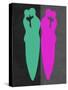 Green and Purple Kiss-Felix Podgurski-Stretched Canvas