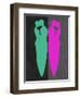 Green and Purple Kiss-Felix Podgurski-Framed Art Print