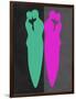 Green and Purple Kiss-Felix Podgurski-Framed Art Print