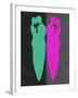 Green and Purple Kiss-Felix Podgurski-Framed Art Print