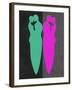 Green and Purple Kiss-Felix Podgurski-Framed Art Print