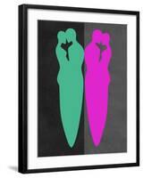 Green and Purple Kiss-Felix Podgurski-Framed Art Print