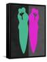 Green and Purple Kiss-Felix Podgurski-Framed Stretched Canvas