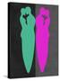 Green and Purple Kiss-Felix Podgurski-Stretched Canvas