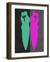 Green and Purple Kiss-Felix Podgurski-Framed Art Print