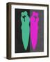 Green and Purple Kiss-Felix Podgurski-Framed Art Print