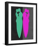 Green and Purple Kiss-Felix Podgurski-Framed Art Print