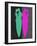 Green and Purple Kiss-Felix Podgurski-Framed Art Print