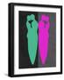 Green and Purple Kiss-Felix Podgurski-Framed Art Print