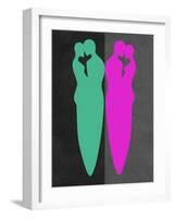 Green and Purple Kiss-Felix Podgurski-Framed Art Print