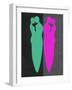 Green and Purple Kiss-Felix Podgurski-Framed Art Print