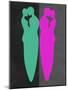 Green and Purple Kiss-Felix Podgurski-Mounted Art Print