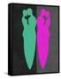 Green and Purple Kiss-Felix Podgurski-Framed Stretched Canvas