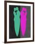 Green and Purple Kiss-Felix Podgurski-Framed Art Print