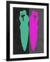 Green and Purple Kiss-Felix Podgurski-Framed Art Print