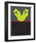 Green and Red Kiss-Felix Podgurski-Framed Art Print