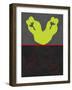 Green and Red Kiss-Felix Podgurski-Framed Art Print