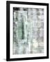 Green and White Abstract Art Painting-T30Gallery-Framed Art Print