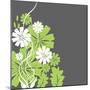 Green and White Flowers-sabelskaya-Mounted Art Print