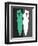 Green and White Kiss-Felix Podgurski-Framed Art Print