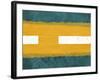 Green and Yellow Abstract Theme 1-NaxArt-Framed Art Print