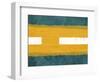 Green and Yellow Abstract Theme 1-NaxArt-Framed Art Print