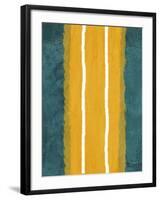 Green and Yellow Abstract Theme 2-NaxArt-Framed Art Print