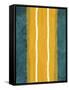 Green and Yellow Abstract Theme 2-NaxArt-Framed Stretched Canvas