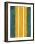 Green and Yellow Abstract Theme 2-NaxArt-Framed Art Print