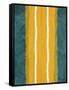 Green and Yellow Abstract Theme 2-NaxArt-Framed Stretched Canvas