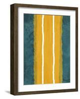 Green and Yellow Abstract Theme 2-NaxArt-Framed Art Print