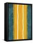 Green and Yellow Abstract Theme 2-NaxArt-Framed Stretched Canvas