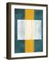 Green and Yellow Abstract Theme 3-NaxArt-Framed Art Print