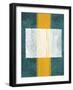 Green and Yellow Abstract Theme 3-NaxArt-Framed Art Print