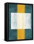 Green and Yellow Abstract Theme 3-NaxArt-Framed Stretched Canvas