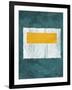 Green and Yellow Abstract Theme 4-NaxArt-Framed Art Print