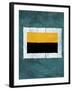 Green and Yellow Abstract Theme 5-NaxArt-Framed Art Print