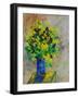 Green and Yellow Still Life-Pol Ledent-Framed Art Print