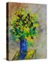 Green and Yellow Still Life-Pol Ledent-Stretched Canvas