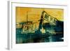 Green and Yellow Street Sign-David Studwell-Framed Giclee Print