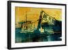 Green and Yellow Street Sign-David Studwell-Framed Giclee Print