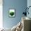 Green Apple - Geometric Shape-cienpies-Framed Stretched Canvas displayed on a wall