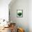 Green Apple - Geometric Shape-cienpies-Framed Stretched Canvas displayed on a wall