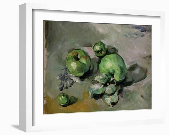 Green Apples, c.1872-73-Paul Cézanne-Framed Giclee Print